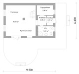 Проект дома A-003. Маленький дом до 100 м2
