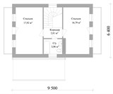 Проект дома A-003. Маленький дом до 100 м2
