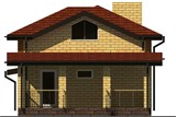 Проект хоз. постройки G-078. Баня с мансардой и террасой