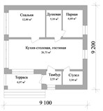 Проект хоз. постройки G-076. Баня в современном стиле Проект хоз. постройки G-076. Баня в современном стиле