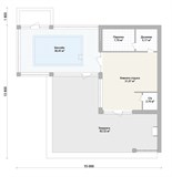 Проект хоз. постройки G-068. Сауна с бассейном Проект хоз. постройки G-068. Сауна с бассейном