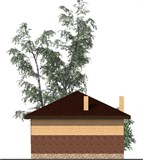 Проект хоз. постройки G-064. Кирпичная баня