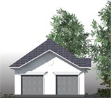 Проект хоз. постройки G-062. Одноэтажный гараж