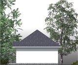 Проект хоз. постройки G-062. Одноэтажный гараж