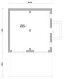 Проект хоз. постройки G-062. Одноэтажный гараж