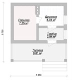 Проект хоз. постройки G-059. Сауна