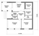 Проект хоз. постройки G-052. Баня 100 кв м