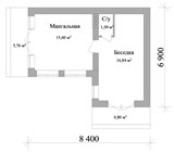 Проект хоз. постройки G-085. Беседка из кирпича