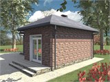 Проект хоз. постройки G-085. Беседка из кирпича