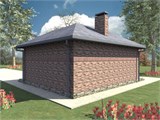 Проект хоз. постройки G-085. Беседка из кирпича