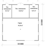 Проект хоз. постройки G-086. Каркасный гараж Проект хоз. постройки G-086. Каркасный гараж