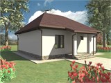 Проект дома A-104. Недорогой дом из газобетона