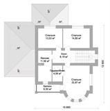 Проект дома D-142. Кирпичный дом с гаражом