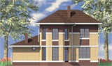 Проект дома B-300. Дом с гаражом 150 м