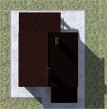 Проект дома B-189. Узкий дом из кирпича