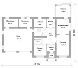 Проект дома D-146. Дом из кирпича, двухэтажный, с гаражом