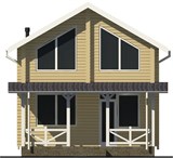 Проект дома A-109. Дом из бруса