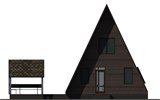 Проект дома C-261. Дом с сауной и террасой