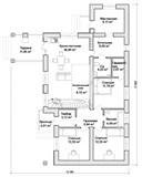 Проект дома B-316. Дом со вторым светом из газобетона Проект дома B-316. Дом со вторым светом из газобетона