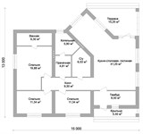 Проект дома B-319. Дом 15 на 13 м