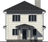 Проект дома B-321. Узкий кирпичный дом