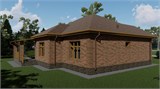 Проект дома C-264. Красивый одноэтажный дом из кирпича