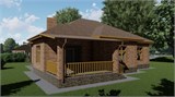 Проект дома C-264. Красивый одноэтажный дом из кирпича