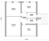 Проект дома C-265. Дом с цоколем и гаражом