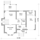 Проект дома до 250 м2 двухэтажный D-141