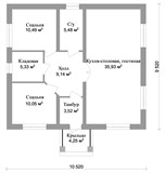Проект одноэтажного дома 100 м2 A-112