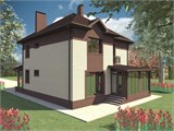 Проект дома C-058. Двухэтажный дом до 200 кв