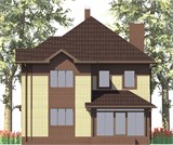 Проект дома C-058. Двухэтажный дом до 200 кв