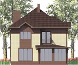 Проект дома C-058. Двухэтажный дом до 200 кв