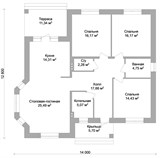 Проект дома B-295. Одноэтажный дом до 150 м