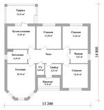 Проект дома B-229. Кирпичный дом с террасой