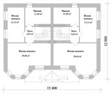 Проект дома F-014. Двухэтажный дом на 2 семьи