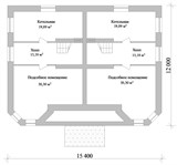 Проект дома F-014. Двухэтажный дом на 2 семьи