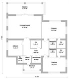 Проект дома C-054. Одноэтажный дом 200 м2